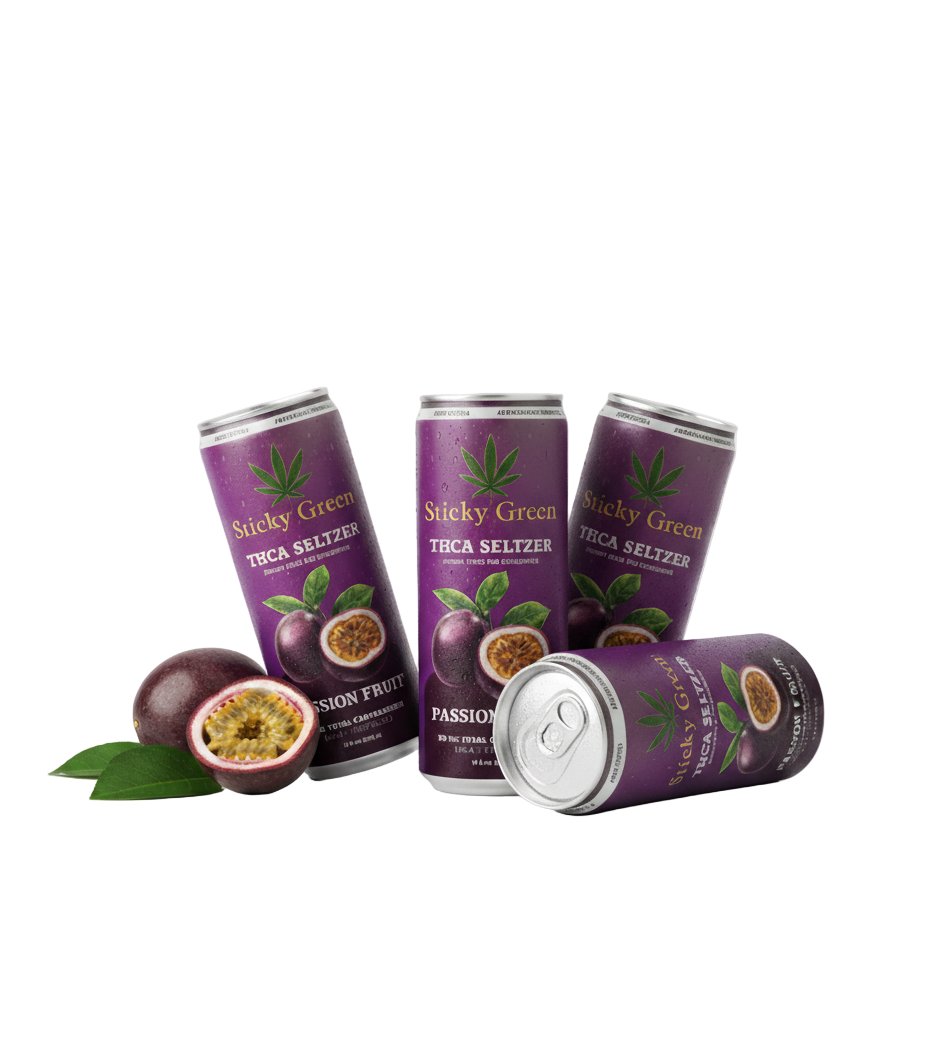 THCA Seltzer 4 pack – Sticky Green Flower