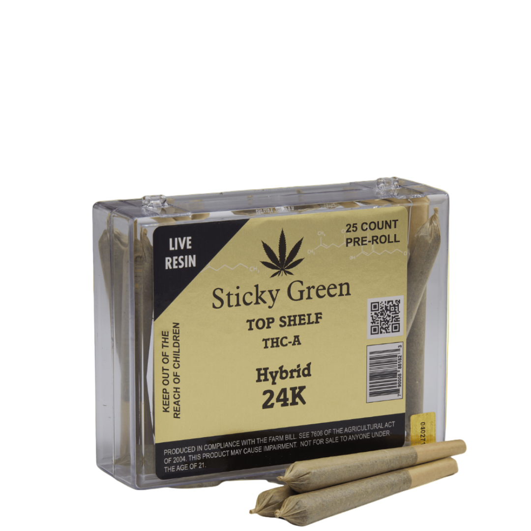 24K Hybrid Infused Pre Rolls