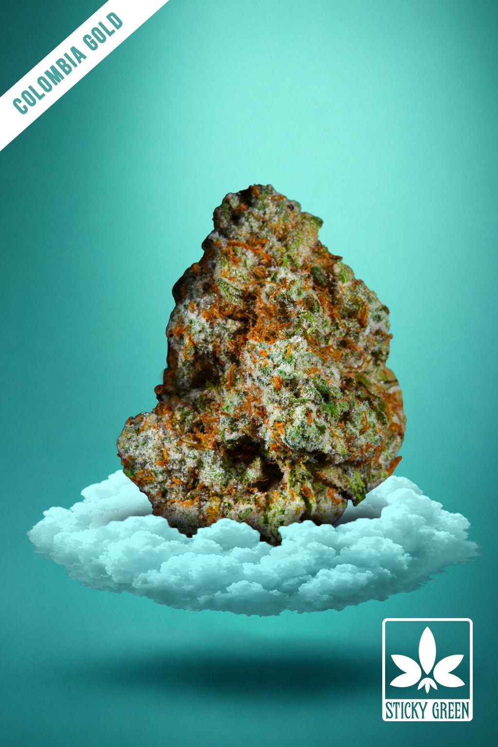 Colombia Gold Top Shelf THCa Flower (Sativa) | Sticky Green