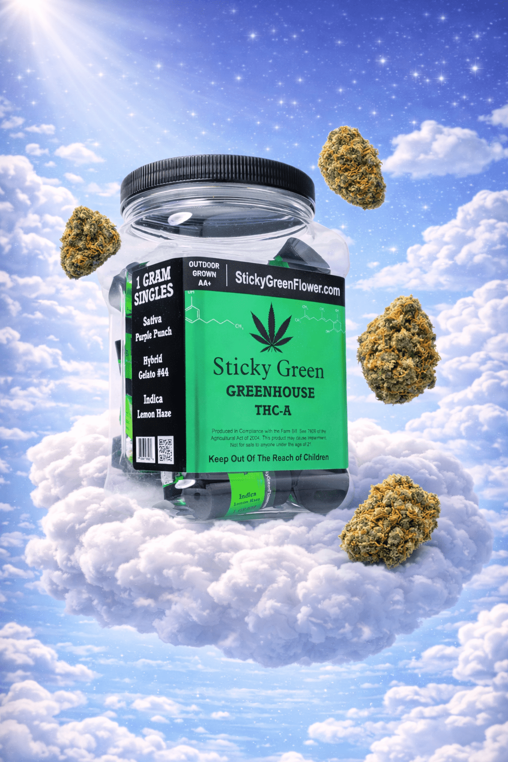 Green House Flower - 20 Pack (1g Each)