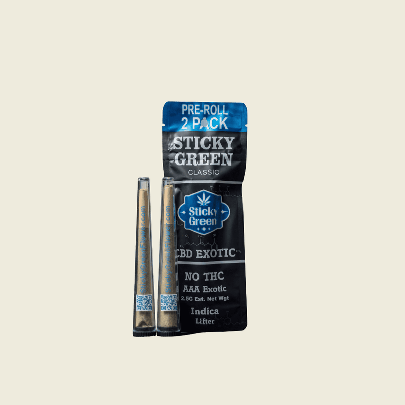 Lifter CBD Pre Rolls (Indica) - Sticky Green Flower