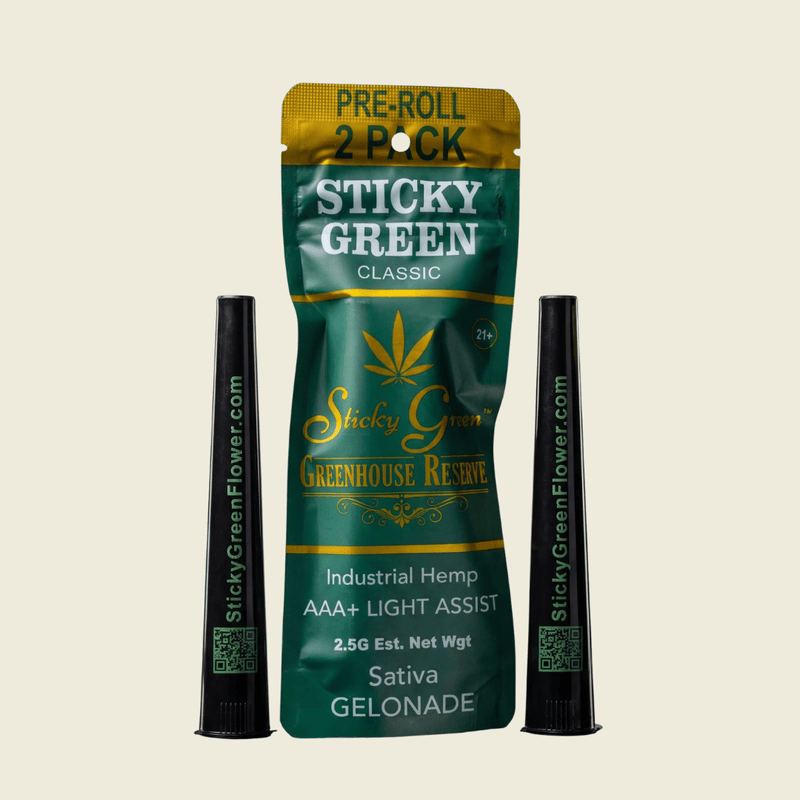 Super Boof Green House Reserve Pre Rolls (Hybrid) - Sticky Green Flower