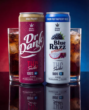 100MG Infused Soda THC Infused - Sticky Green Flower