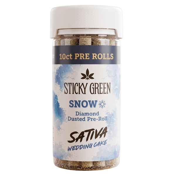Wedding Cake Snow Collection Pre Rolls 10 Count (Sativa)