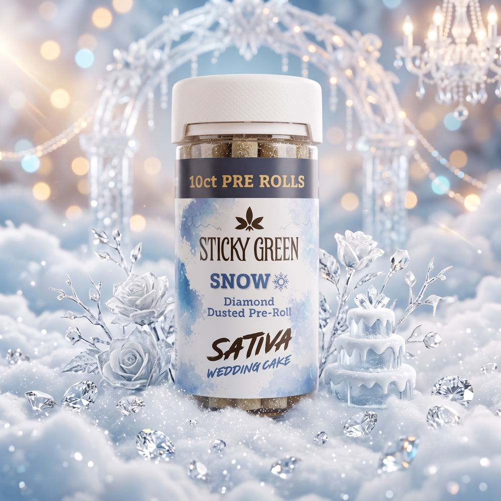 Wedding Cake Snow Collection Pre Rolls 10 Count (Sativa)