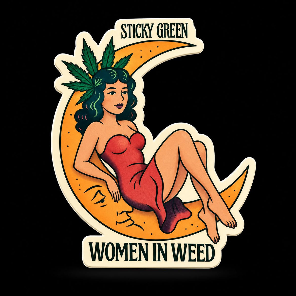 Sticky Green Stickers