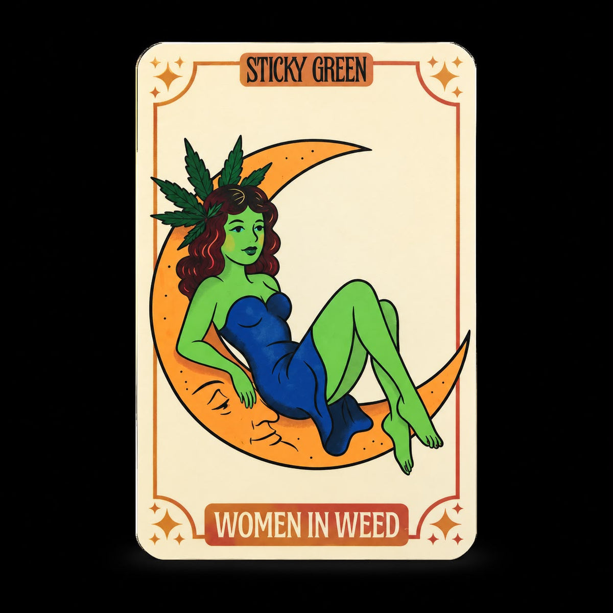 Sticky Green Stickers