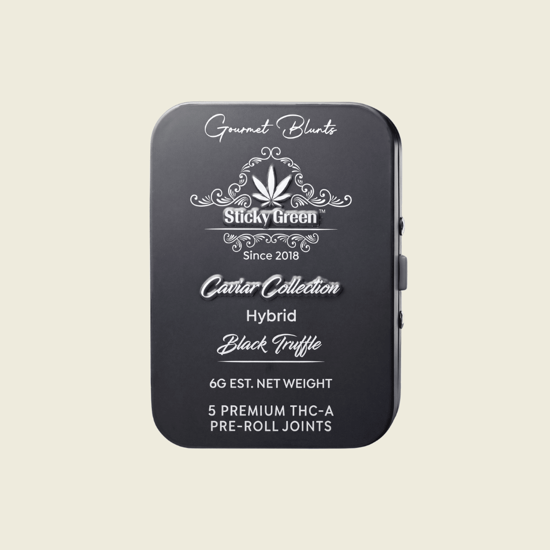 Black Truffle Caviar Collection Pre Rolls (Hybrid) - Sticky Green Flower