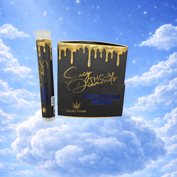 Blue Dream Hybrid Pre Rolls – Saucy Diamonds - Sticky Green Flower