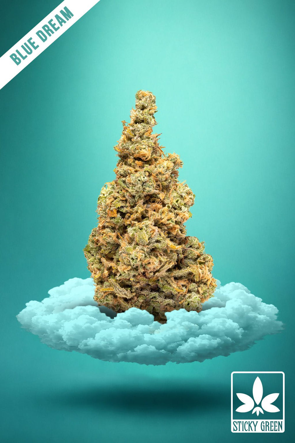 Blue Dream Kush Rx Flower (Hybrid) - Sticky Green Flower