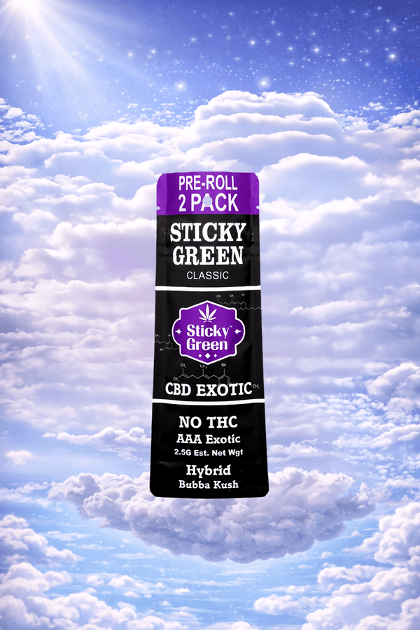Bubba Kush CBD Pre Rolls (Hybrid) - Sticky Green Flower