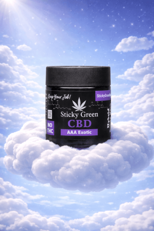 CBD AAA Exotic 3.5g - Sticky Green Flower