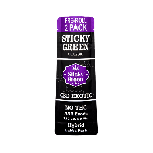 CBD Pre Rolls - Sticky Green Flower