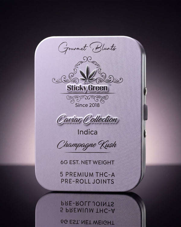 Champagne Kush Caviar Collection Pre Rolls (Indica) - Sticky Green Flower