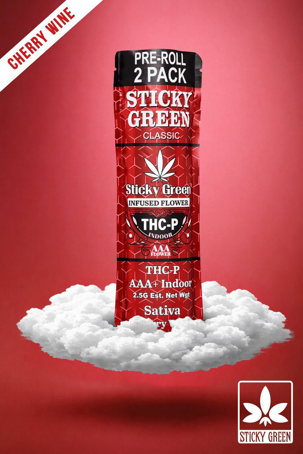 Cherry Wine Candy THCP Pre Rolls (Sativa) - Sticky Green Flower
