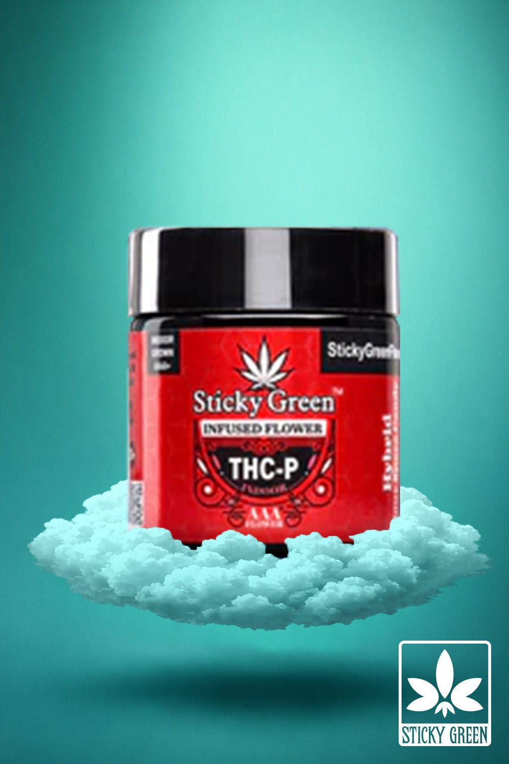 Cherry Wine Infused THCP Flower (Sativa) - Sticky Green Flower