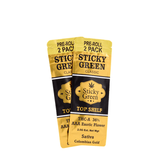 Colombia Gold Infused Pre Rolls - Sticky Green Flower