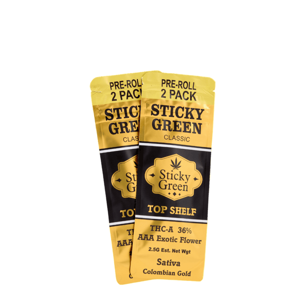 Colombia Gold Infused Pre Rolls - Sticky Green Flower
