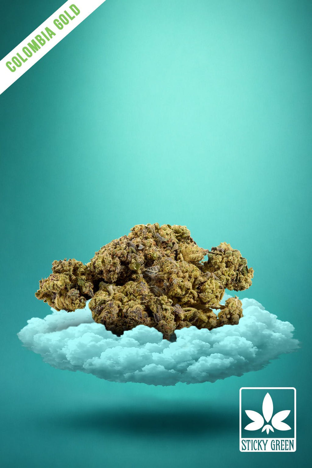 Colombia Gold Top Shelf Flower (Sativa) - Sticky Green Flower