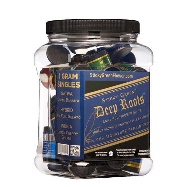 Deep Roots 20 Pack (1g Each) - Sticky Green Flower