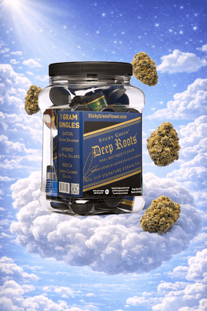 Deep Roots 20 Pack (1g Each) - Sticky Green Flower