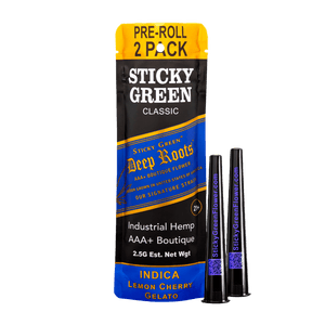 Deep Roots 2ct Pre Roll - Sticky Green Flower