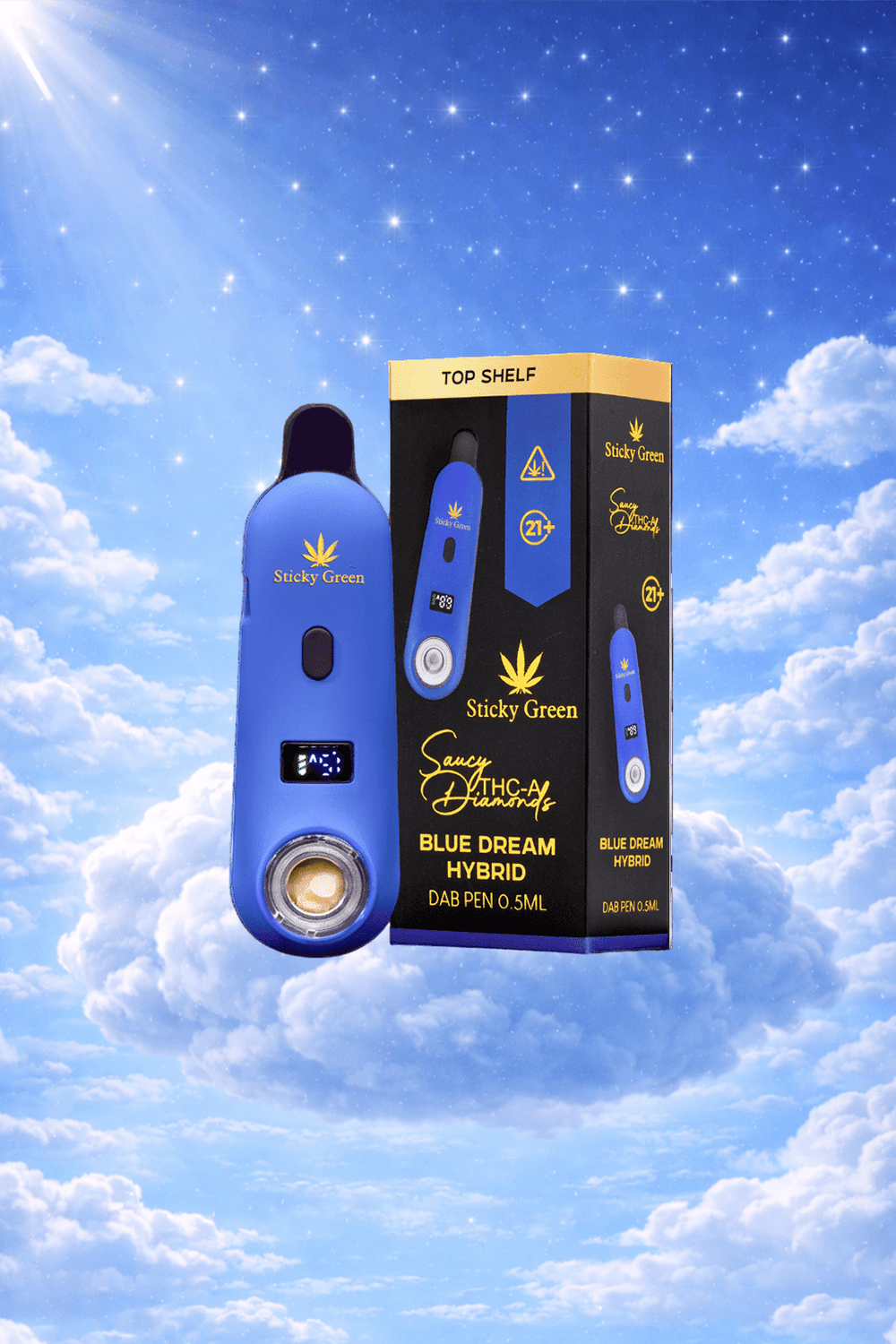 Disposable Dab Pen 0.5ml - Sticky Green Flower