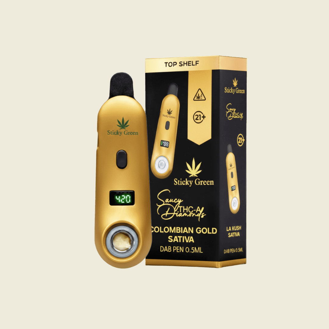 Disposable Dab Pen 0.5ml - Sticky Green Flower