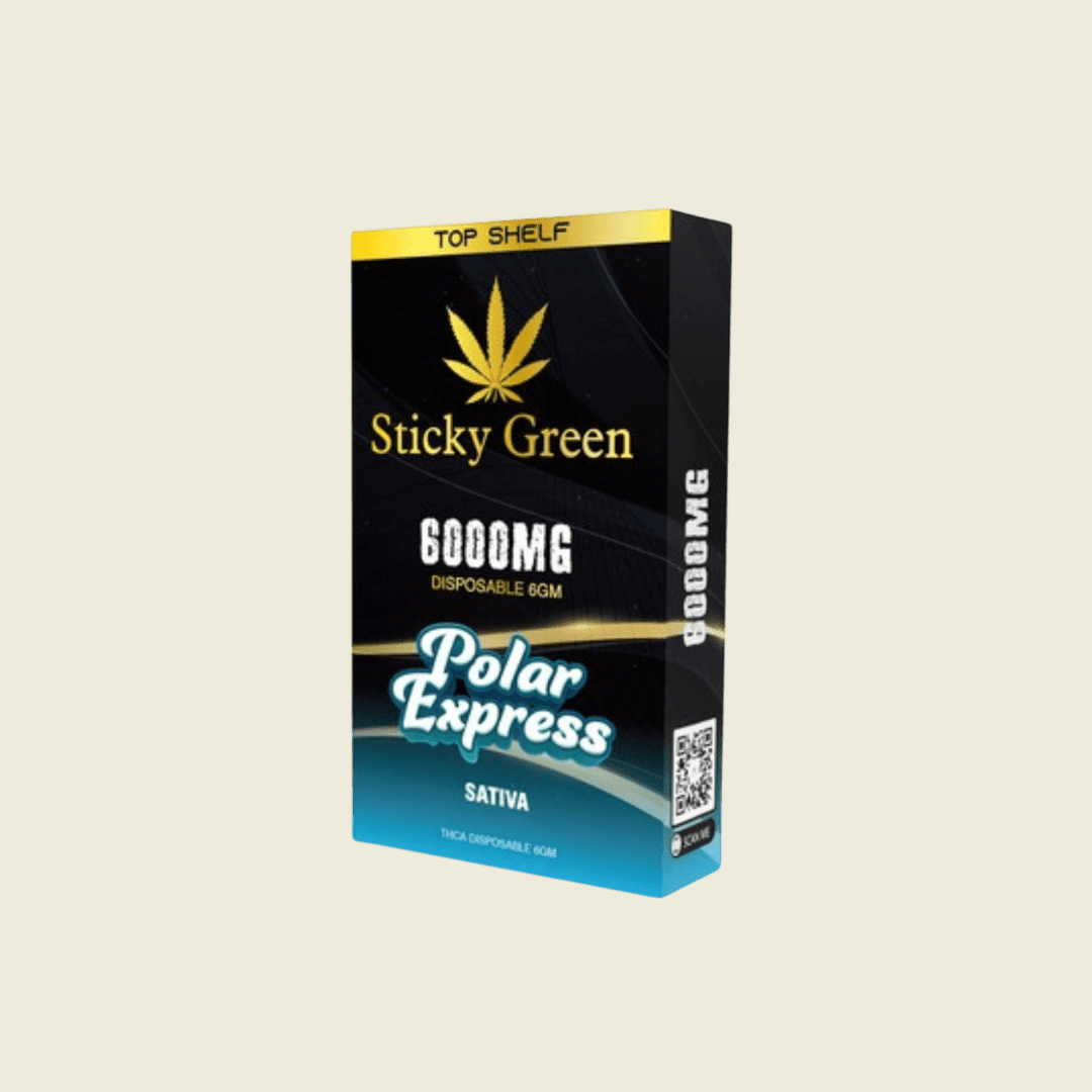 Disposable Pens 6g - Sticky Green Flower