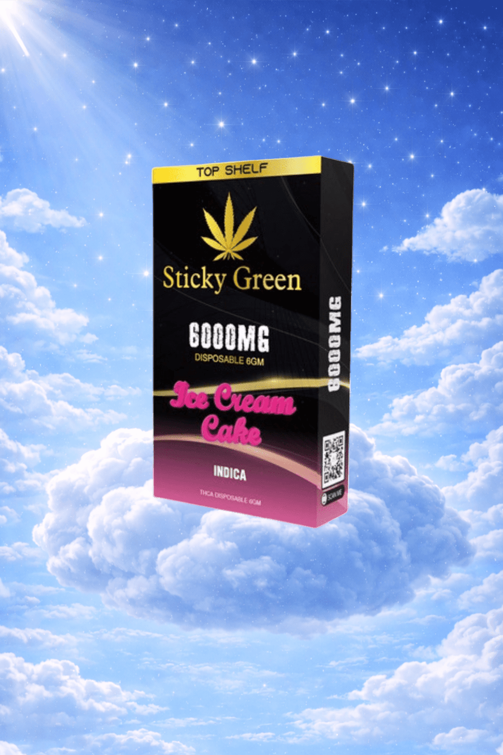 Disposable Pens 6g - Sticky Green Flower