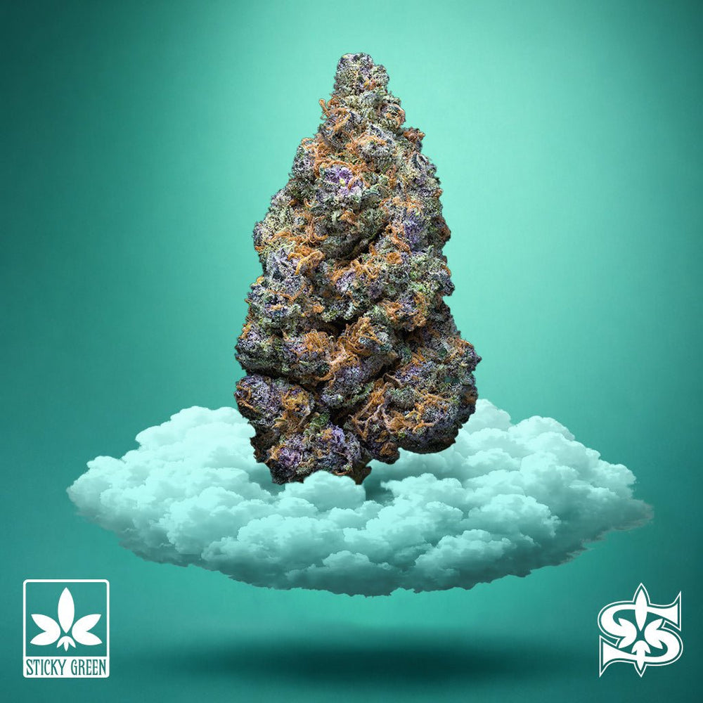 Divine Banana Deep Roots Flower (Sativa) - Sticky Green Flower
