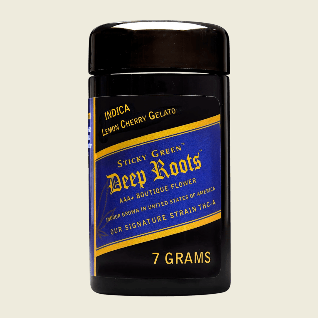 Divine Banana Deep Roots Flower (Sativa) - Sticky Green Flower