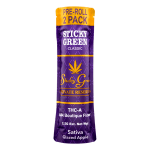 Glazed Apple Private Reserve Pre Rolls (Sativa) - Sticky Green Flower