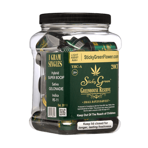 Green House Reserve Flower (20ct) - Sticky Green Flower