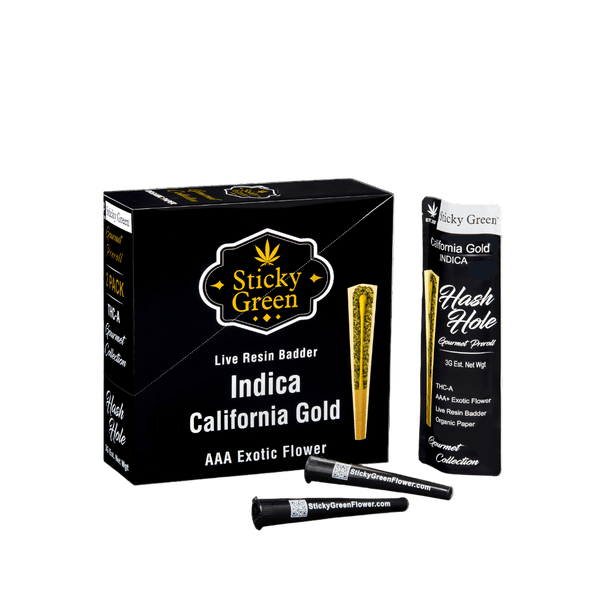 Hash Holes 2ct Pre - Rolls - Sticky Green Flower
