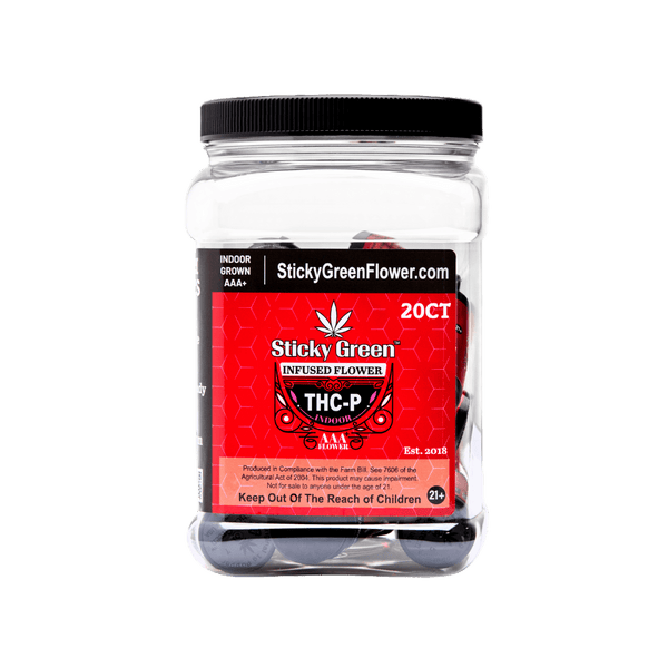 Infused Flower THCP 1g (20ct) - Sticky Green Flower