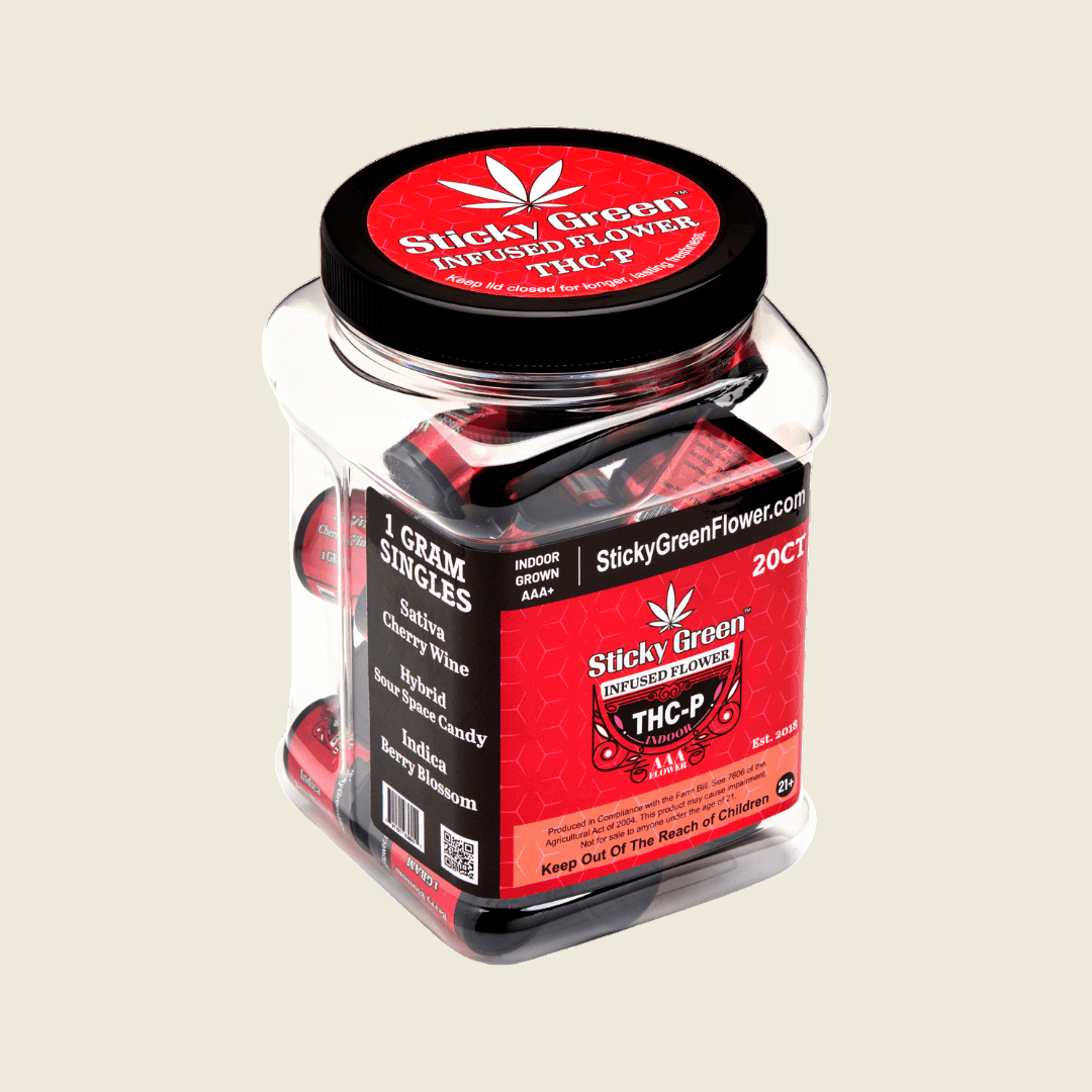 Infused Flower THCP 1g (20ct) - Sticky Green Flower