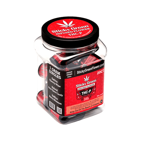 Infused Flower THCP 1g (20ct) - Sticky Green Flower
