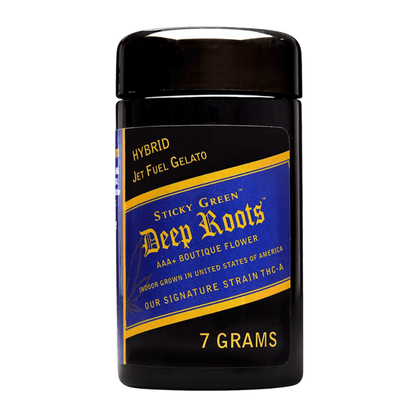 Jet Fuel Gelato Deep Roots Flower (Hybrid) - Sticky Green Flower