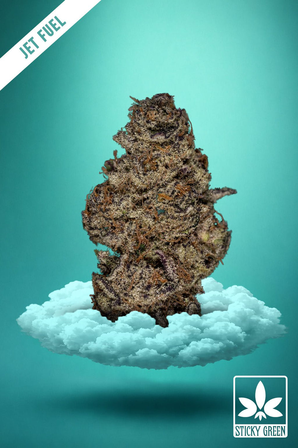Jet Fuel Gelato Deep Roots Flower (Hybrid) - Sticky Green Flower
