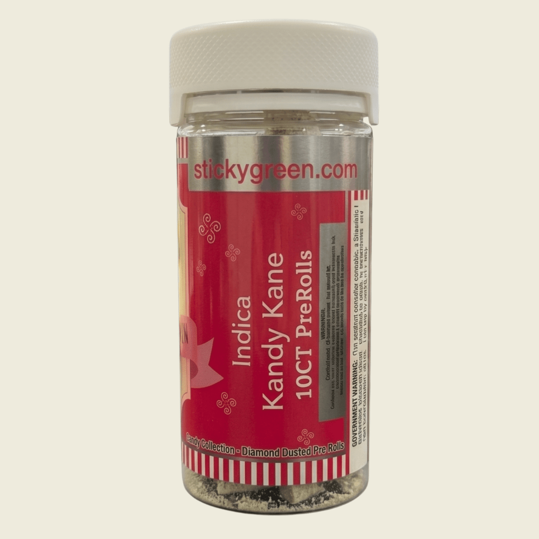 Kandy Kane Candy Collection Diamond Dusted Pre Rolls 10 Count (Indica) - Sticky Green Flower