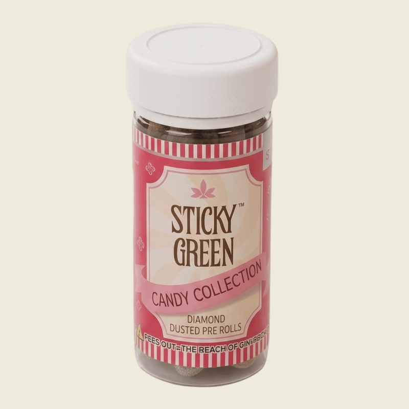 Kandy Runtz Candy Collection Diamond Dusted Pre Rolls 10 Count (Hybrid) - Sticky Green Flower