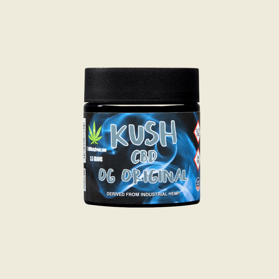 Kush CBD Flower - Sticky Green Flower