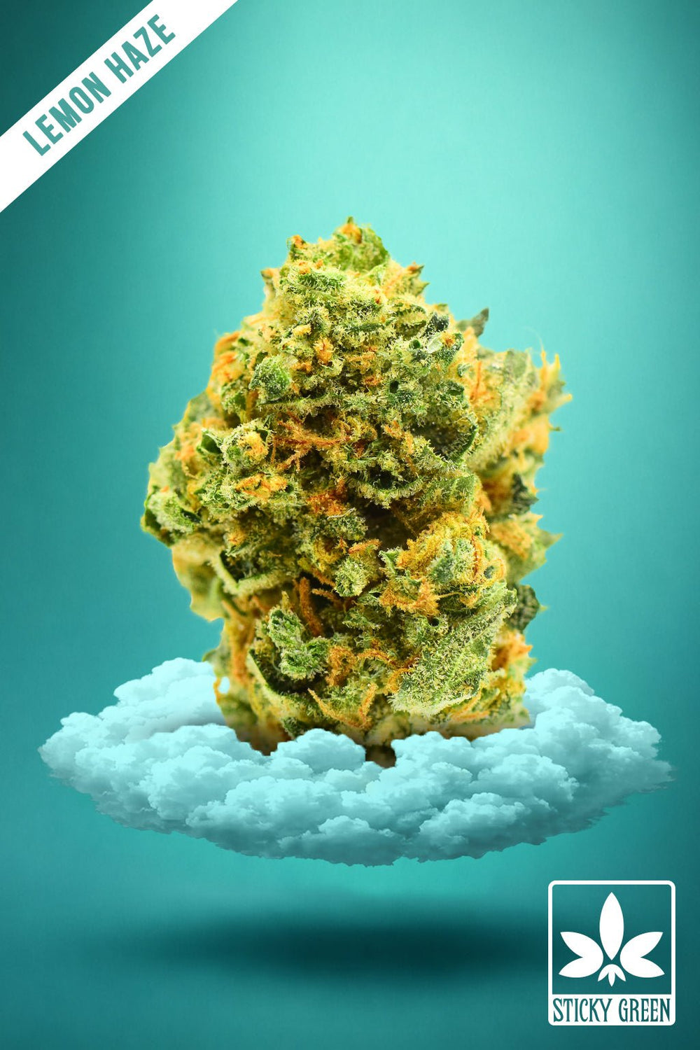 Lemon Haze Green House Flower (Indica) - Sticky Green Flower