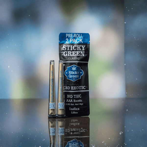 Lifter CBD Pre Rolls (Indica) - Sticky Green Flower