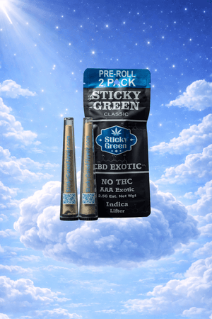 Lifter CBD Pre Rolls (Indica) - Sticky Green Flower