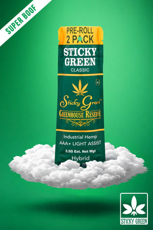 RS - 11 Green House Reserve Pre Rolls (Indica) - Sticky Green Flower