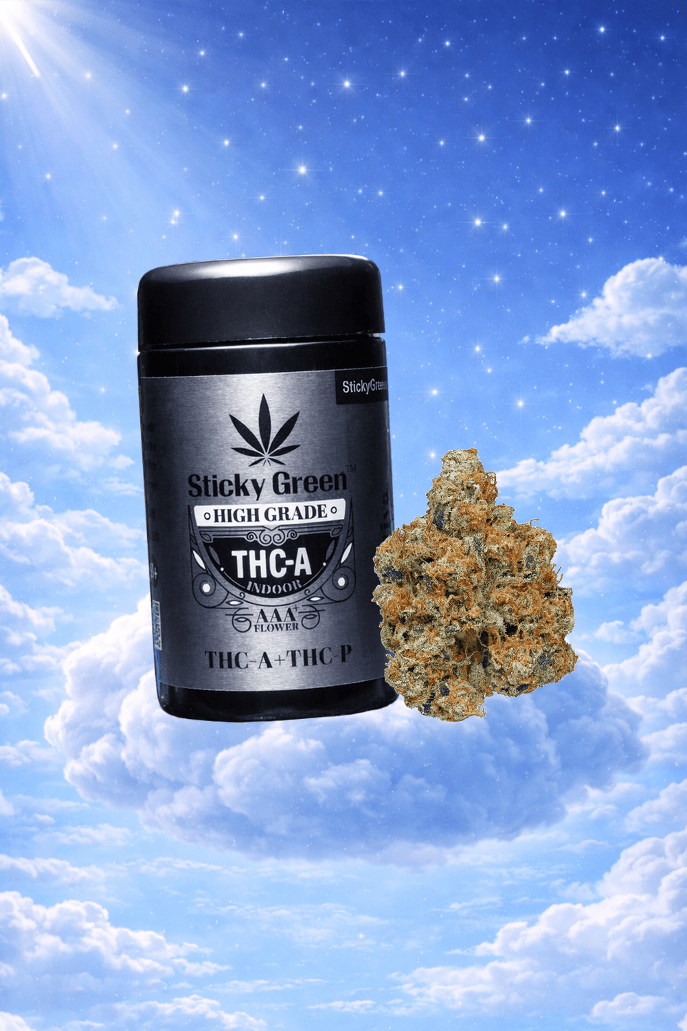 Silver OG High Grade Flower (Indica) - Sticky Green THCa Flower