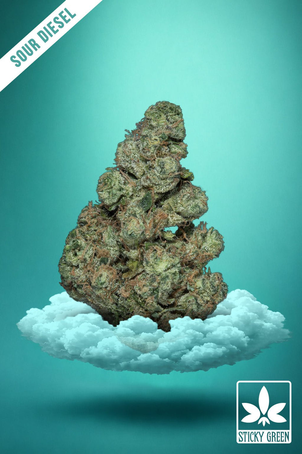 Sour Diesel Kush Rx Flower (Indica) - Sticky Green Flower