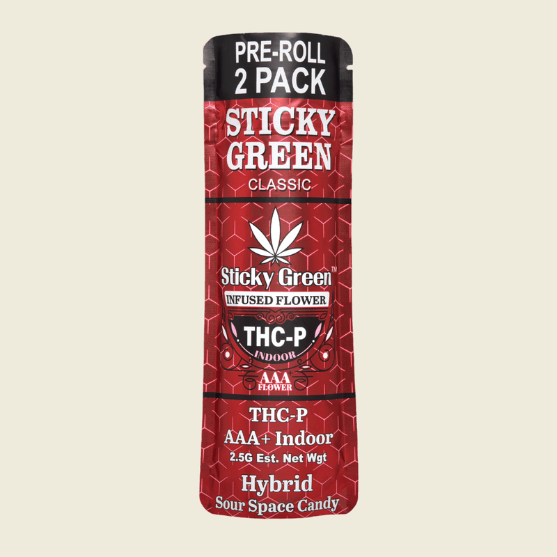 Sour Space Candy THCP Pre Rolls (Hybrid) - Sticky Green Flower